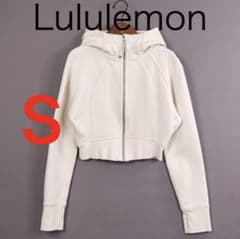 H5443-54◾️ルルレモン 裏起毛フルジップクロップドパーカー - メルカリ