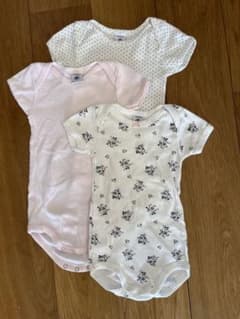 プチバトーロンパース　3枚セットのサムネイル