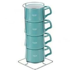 【ラッピング対応】新品未使用  DANSK コーヒーカップ4点セット ブルーのサムネイル
