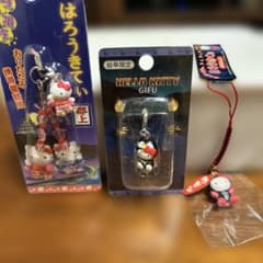 岐阜限定キティちゃんストラップ＆ファスナーキーホルダー＆キーホルダー3個【レア】 岐阜限定キティちゃんストラップ＆ファスナーキーホルダー