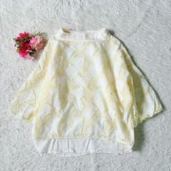 Jocomomola ホコモモラ Carta 刺繍レースブラウスアイボリー L - メルカリ