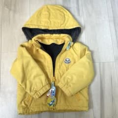 petit mainイエロー　中綿ジャケット　フード付のサムネイル