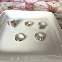 k10silverコンビリング4点＋silver1点セットのサムネイル