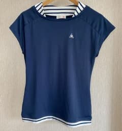 ルコック スポルティフ レディース Tシャツ M 紺×白のサムネイル