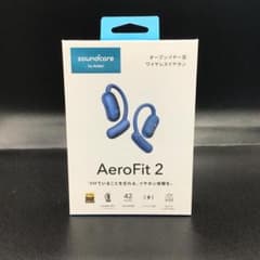 Soundcore AeroFit 2 ブルー ワイヤレスイヤホン TU-068 - メルカリ
