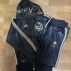 人気✨アディダス 24karats ジャージ 黒 ゴールド M セットアップのサムネイル
