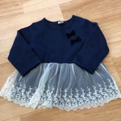 赤ちゃん本舗　90 裏起毛　チュニックのサムネイル