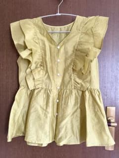 Green Parks ノースリーブ ブラウス ライムグリーンのサムネイル