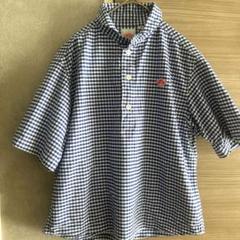 DANTON 半袖ポロシャツ 36 ホワイト DANTON [ダントン] W LINEN CLOTH ROUND COLLAR P.O SHIRT S/S