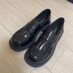 SNEAKERS 黒 ローファー 合成皮革のサムネイル