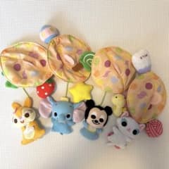 【ぬいぐるみのみ】ディズニー やわらかガラガラメリー ぬいぐるみ 4点セット