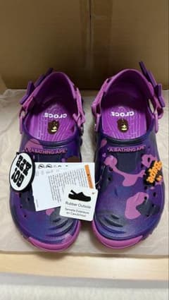 靴 BATHING APE x Crocs Grapeberry 26.0 A BATHING APE x Crocs 