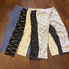 ユニクロ　レギンス10分丈 100 5着セットのサムネイル