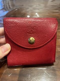 イルビゾンテ 二つ折り財布 赤 - メルカリ