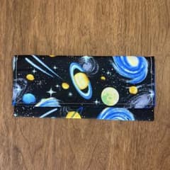 カトラリーケース(裏地厚め) 宇宙柄　エジソン箸入れ　トレーニング箸入れのサムネイル