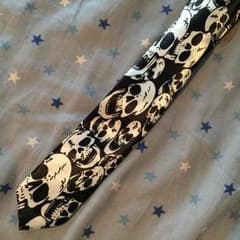 ハロウィン スカル ネクタイ 仮装のサムネイル
