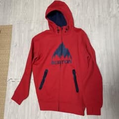【値下げ中】BURTON レッド フルジップパーカーのサムネイル
