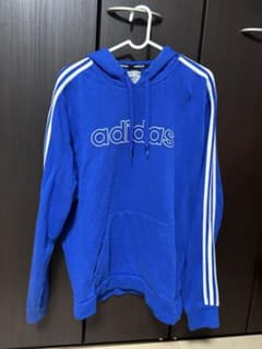 adidas パーカー ブルー フルジップパーカーのサムネイル