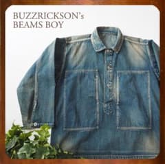 BEAMS BOY別注 バズリクソンズ USED DENIM PULLOVER - メルカリ