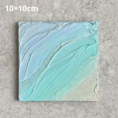 アクリル画テクスチャーアートno.240抽象画キャンバスアートパネル海