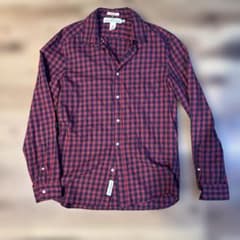 L.O.G.G. H&M ネルシャツ チェック柄 レッド×ネイビー Mのサムネイル
