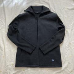 BURBERRY BLACK LABEL ダークグレー ジップニット Lサイズのサムネイル