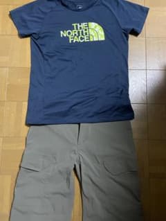 登山　上下セット　mont-bell ショートパンツM ノースTシャツセットのサムネイル