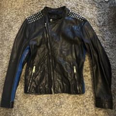 dsquared2 46 スタッズ ライダースジャケット - メルカリ