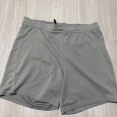 グレーショートパンツ ウエストドローコード付き スポーツ用のサムネイル