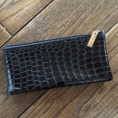 【Yukiko Hamai】黒色の長財布またはペンケースのサムネイル