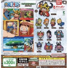 ONE PIECE カプセルラバーマスコット エルバフ編 5個　ゾロサンジロキのサムネイル