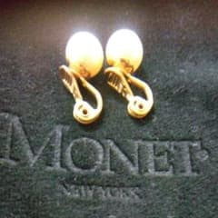MONET イヤリング パール調 ゴールドカラー - 3