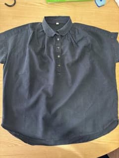 無印良品/半袖シャツ ネイビーのサムネイル