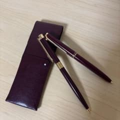 montblanc バーガンディ ボールペン レザーケース付き montblanc バーガンディ ボールペン レザーケース付き - メルカリ