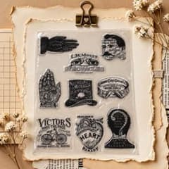 ☆新品 Tim Holtz 風 クリアスタンプ☆のサムネイル
