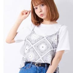 ♡mk♡様専用 イング★バンダナ柄ビスチェ＋半袖T/SET タグ付きのサムネイル