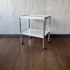 【中古品】キャスター付き 2段 スチールワゴン スチール棚 ツールワゴン 古道具 m31291044965_1.jpg?1771145747