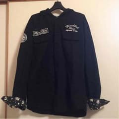 メンズ パーカー付きシャツ オラオラ系のサムネイル
