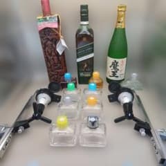 「お試しホ−ムバ−SET」ショットメジャー２台＆ラック＆詰替え瓶フルセットのサムネイル