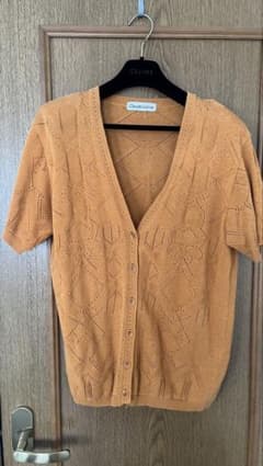Claude Lema 透かし編み半袖カーディガンのサムネイル