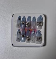 ネイルチップ　水色のサムネイル