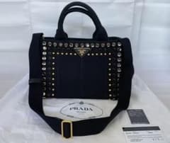 PRADA カナパS ビジュー　日本正規品のサムネイル