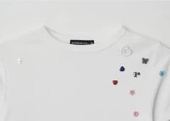 RONRON MINI BOTTON SLIM FIT TSHIRT WHITE