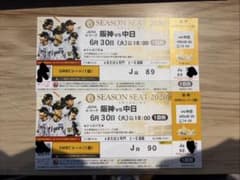 阪神タイガース 2026年6月30日 SMBCシート 観戦チケットのサムネイル
