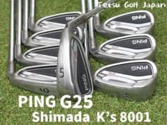 ピン G25 島田ゴルフ K's 8001 Ｓ相当 5-ＳＷ 8本 レアスペック ピン G25 島田ゴルフ K's 8001 S相当 5-SW 8本 レアスペック｜Yahoo