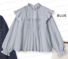 【ほぼ新品】春✿ブルーブラウスのサムネイル
