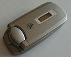 Docomo P505iS silver feature phone (mobile phone)
