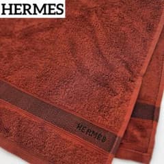 HERMES エルメス フェイスタオル シェブロン柄 ブラウン - メルカリ