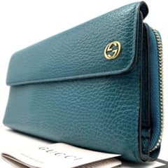 極美品✨GUCCI グッチ 長財布 インターロッキング Wホック 大容量
