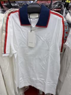 GUCCI ホワイトポロシャツ XSメンズ - メルカリ